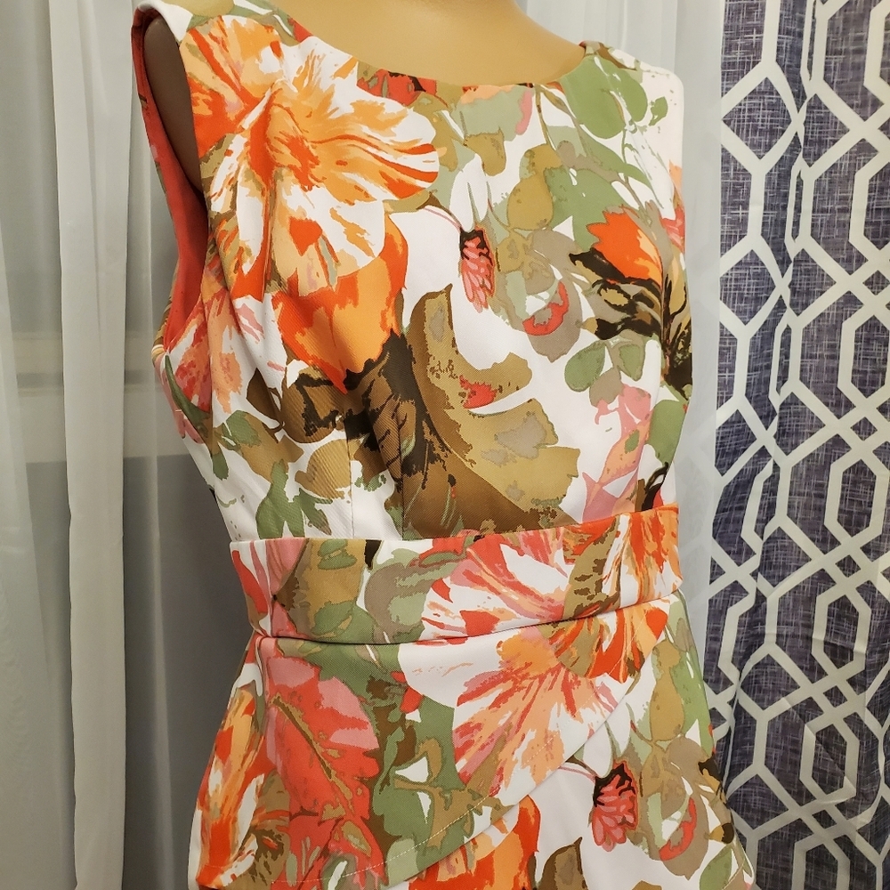 Beautiful Floral Dress Barn Dress - Picture 5 of 12